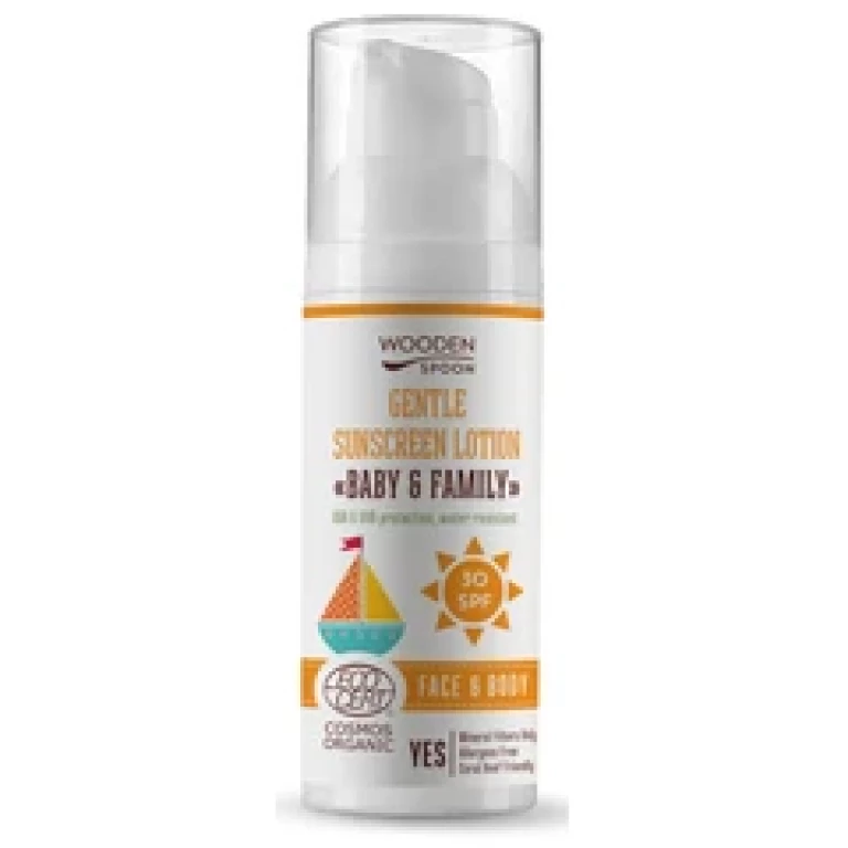 Wooden Spoon Bio naptej és testápoló SPF 30  50ml