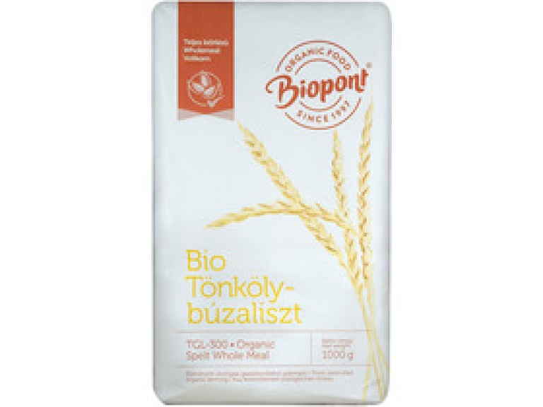 Biopont BIO Tönkölybúzaliszt teljes kiőrlésű (TGL 300) 1 kg