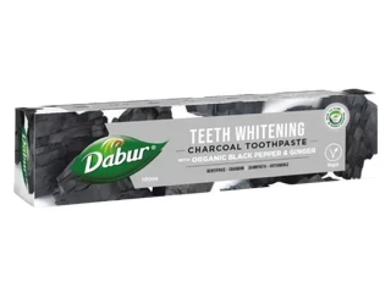Dabur Gyógynövényes fehérítő fogkrém aktív szénnel 100ml