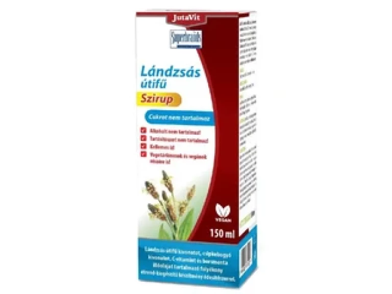 Jutavit Lándzsás Útifű Szirup Cukormentes 150 ml