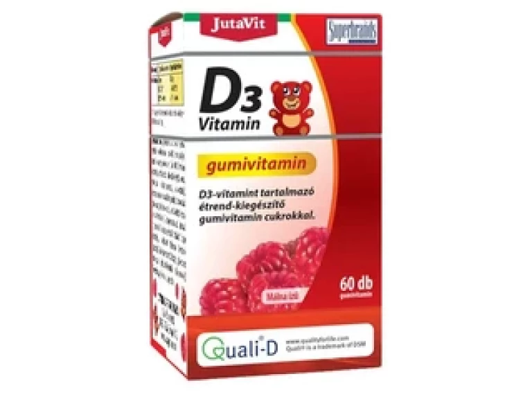 Jutavit D3-vitamin gumivitamin 60 db