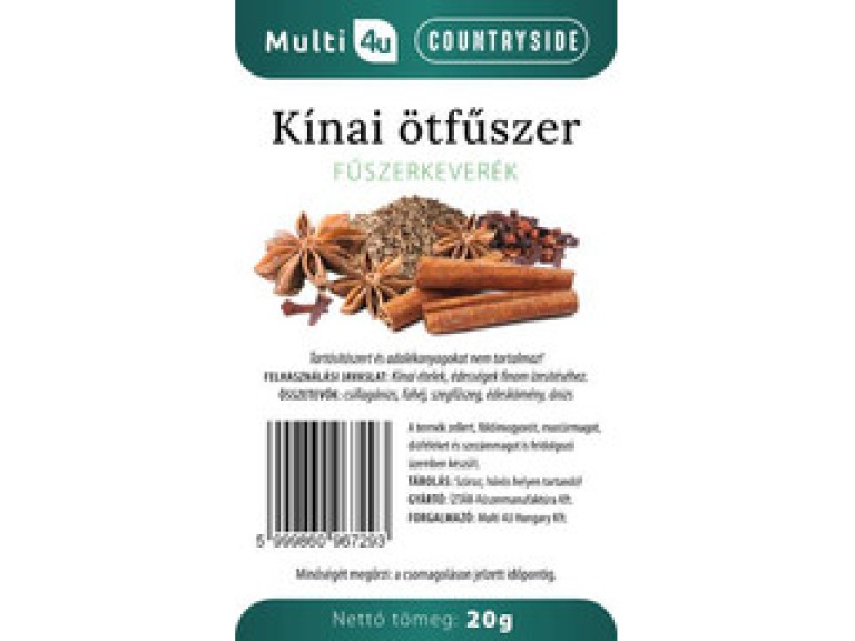 Multi 4U Countryside Kínai ötfűszer keverék 20g (2024.12.30)