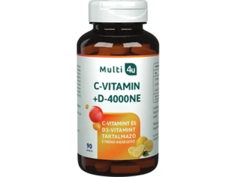 Multi 4U C 1000+D 4000 vitamin tabletta 90db