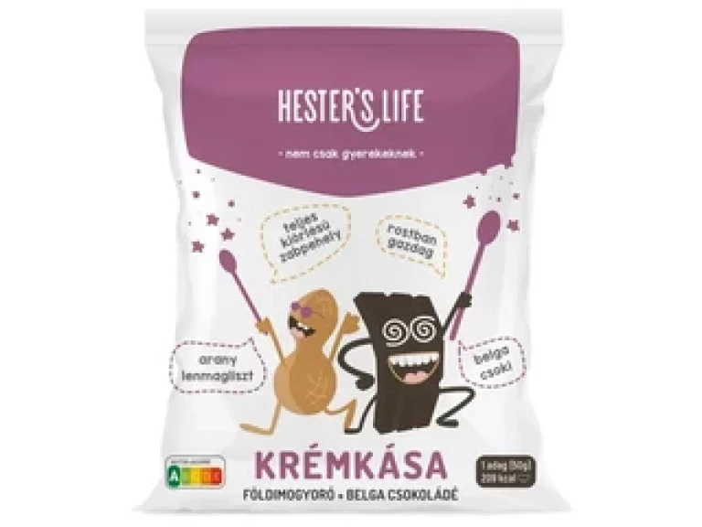 Hesters Life Földimogyorós-belga csokoládés krémkása 50g