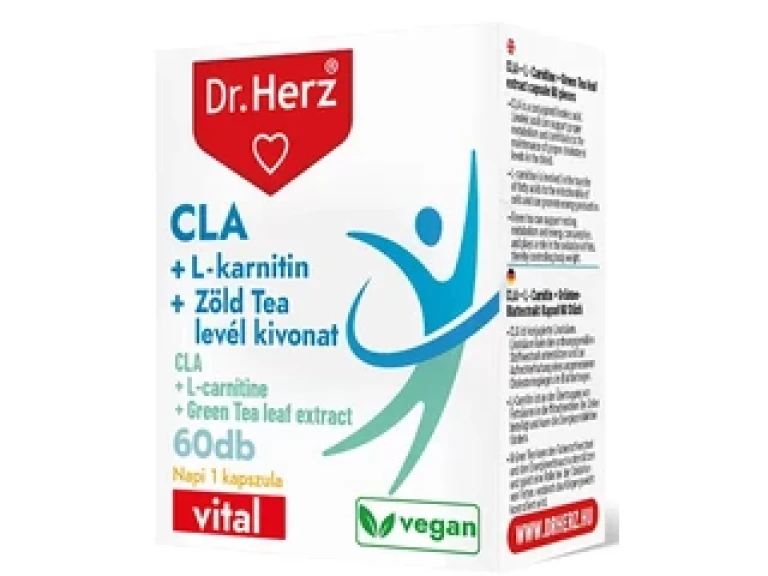 Dr. Herz CLA + L-karnitin + Zöld tea levél kivonat 60 db kapszula