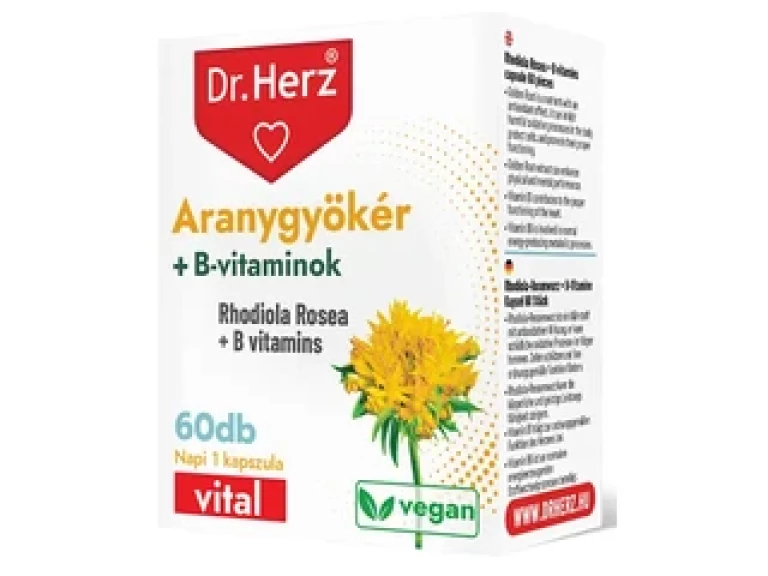 Dr. Herz Aranygyökér + B-vitaminok kapszula 60 db