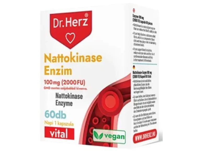 Dr. Herz Nattokinase enzim 100 mg 2000 FU 60 db kapszula