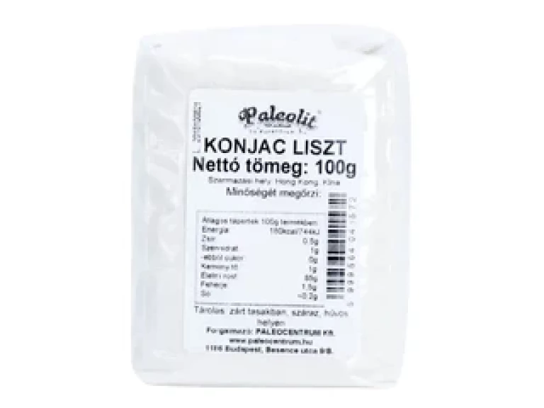 Paleolit Konjac liszt 100g 120-200 mesh glükomannán tartalom min 90%