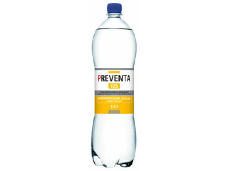 Preventa 125 csökkentett deutérium víz szénsavas 1,5l