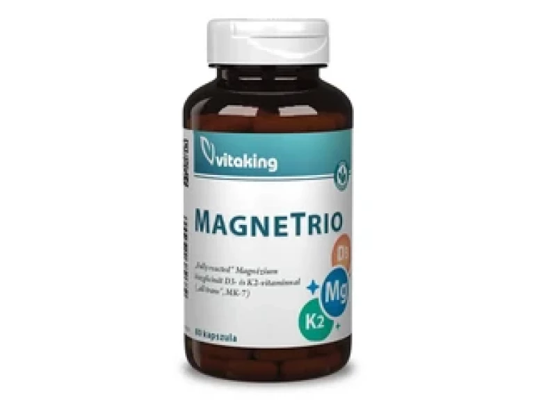 Vitaking Magne Trio K2+D3+Mg Vitamin 80 db