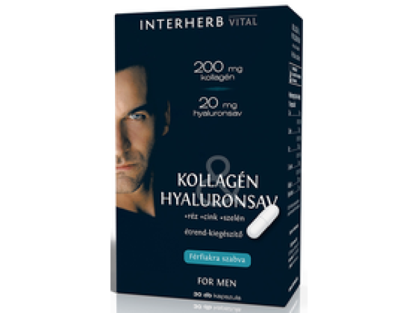Interherb VITAL Kollagén & Hyaluronsav Men 30 db kapszula