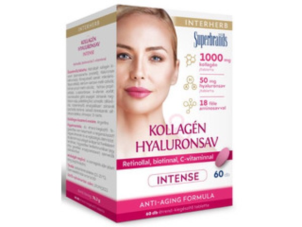 Interherb Kollagén&Hyaluronsav INTENSE tabletta 60 db