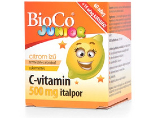 Bioco JUNIOR c-vitamin 500mg italpor 75 adag