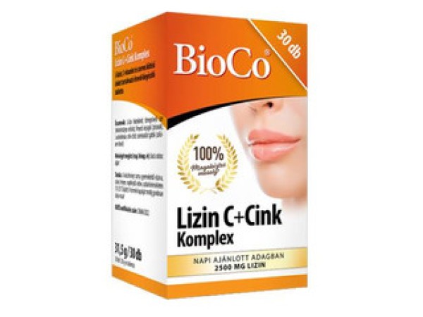 BioCo Lizin C+Cink Komplex 30db