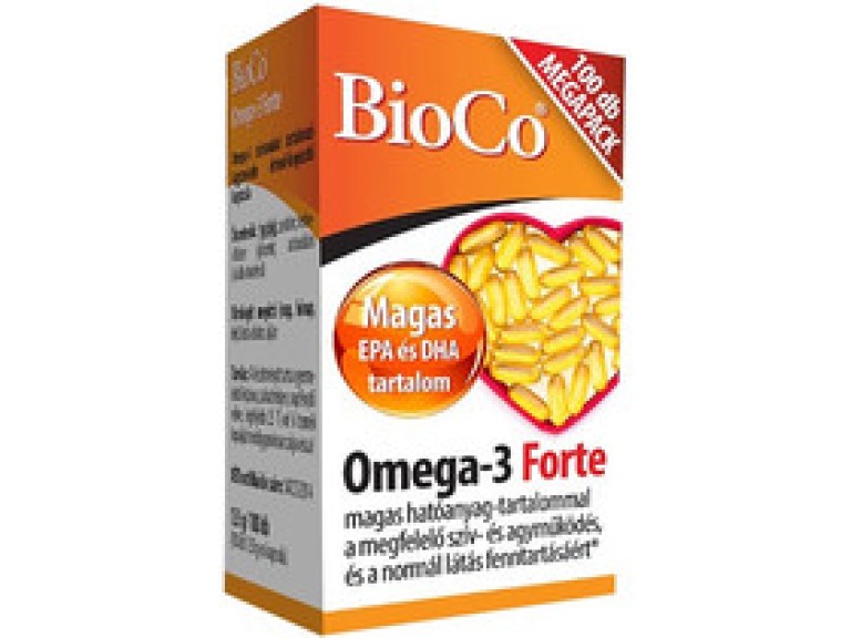 BioCo Omega 3 Forte 100 db kapszula Mega Pack