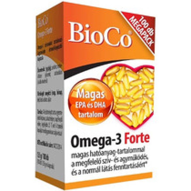 BioCo Omega 3 Forte 100 db kapszula Mega Pack