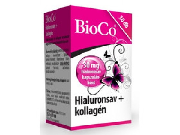 BioCo Hialuronsav + Kollagén 30 db
