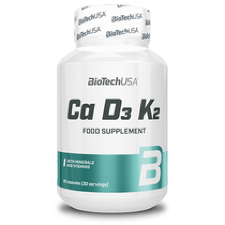 BioTech USA Calcium D3 K2 vitamin kapszula 90db