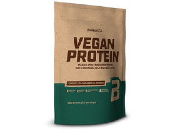 BioTech USA Vegan Protein csokoládé-fahéj 500g