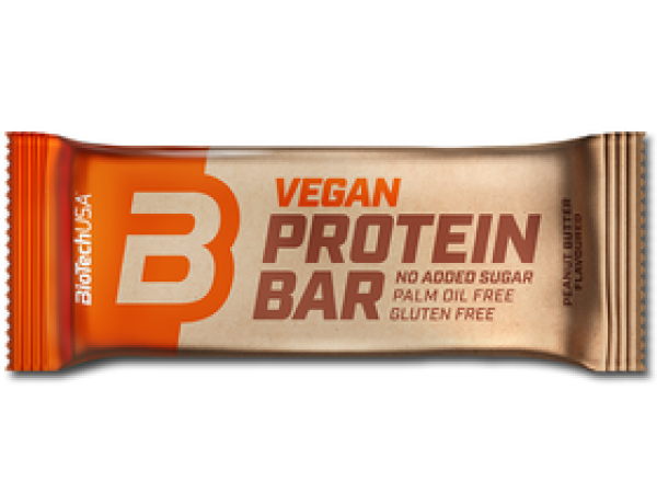 BioTech USA Vegan Bar 50g mogyoróvaj