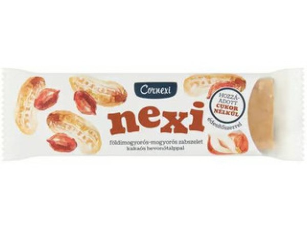 Cornexi NEXI Földimogyorós-mogyorós zabszeletl, HCN, édesítőszerrel  45 g