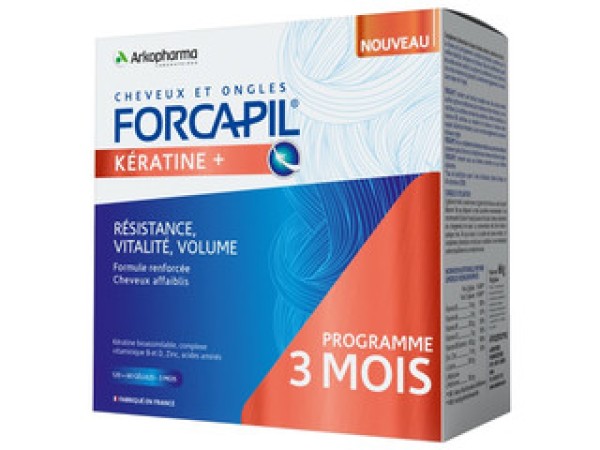 Forcapil Keratin + Hajerősítő kapszula 180 db