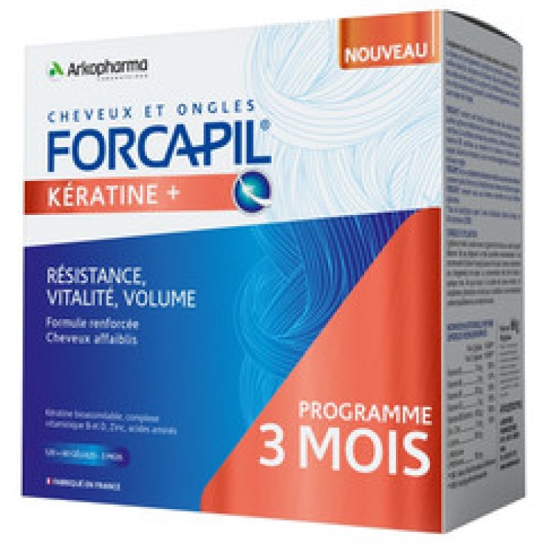 Forcapil Keratin + Hajerősítő kapszula 180 db