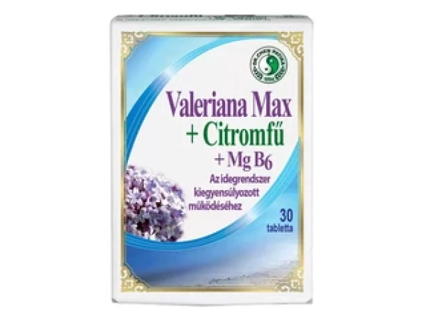Dr.Chen Valeriana Max + Citromfű + Mg B6 Tabletta 30 db