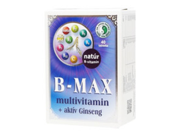 Dr. Chen B-Max multivitamin tabletta + aktív Ginseng 40 db