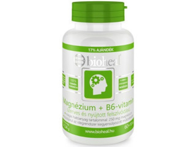 Bioheal Magnézium + B6 vitamin filmtabletta 70 db