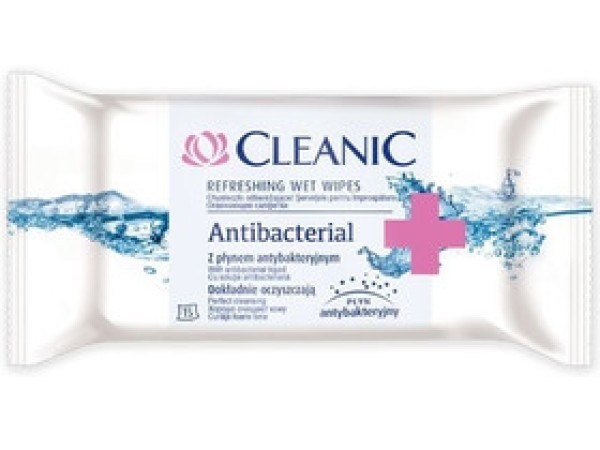 CLEANIC Antibakteriális törlőkendő 15 db