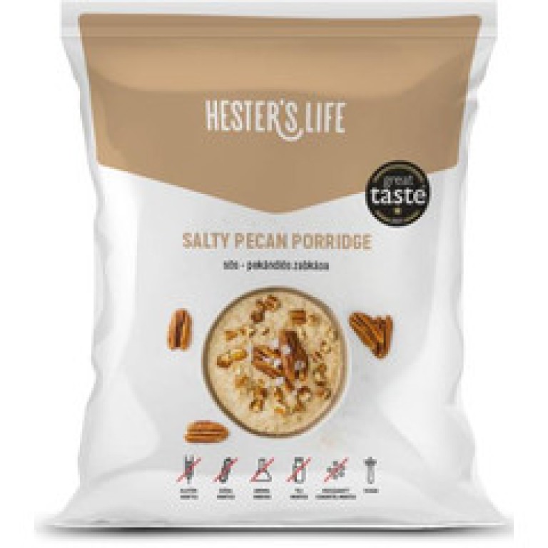 Hesters Life Salty Pecan Porridge - Sós-Pekándiós zabkása 50g