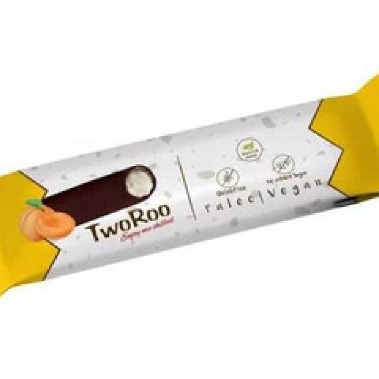 Health Market TwoRoo rúd liofilizált sárgabarackkal, étcsokoládéval mártva 30 g