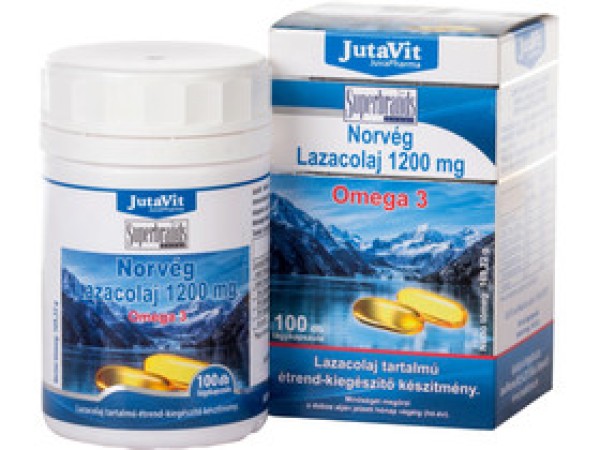 JutaVit Norvég lazacolaj 1200 mg Omega 3 100db