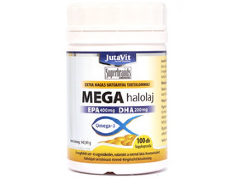 Jutavit Mega Omega-3 halolaj lágykapszula 100 db