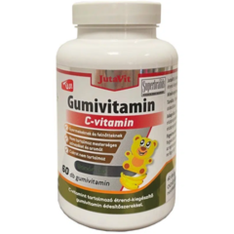 JutaVit Gumivitamin C-vitamin Cukormentes Banán ízű 60 db