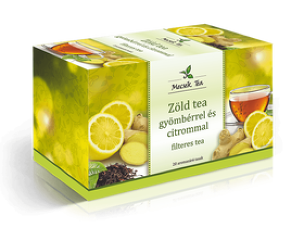 Mecsek Zöld tea gyömbérrel és citrommal 20 x 2g