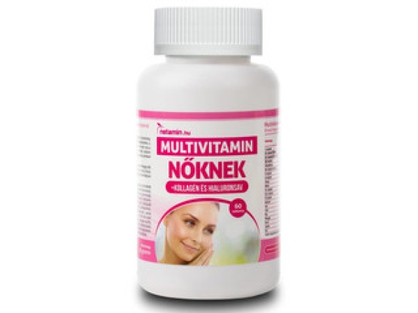 Netamin Multivitamin Nőknek kollagénnel és hialuronsavval 60db