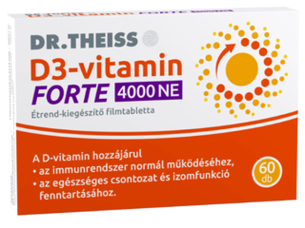 Dr. Theiss D3-vitamin FORTE filmtabletta 4000 NE 60db