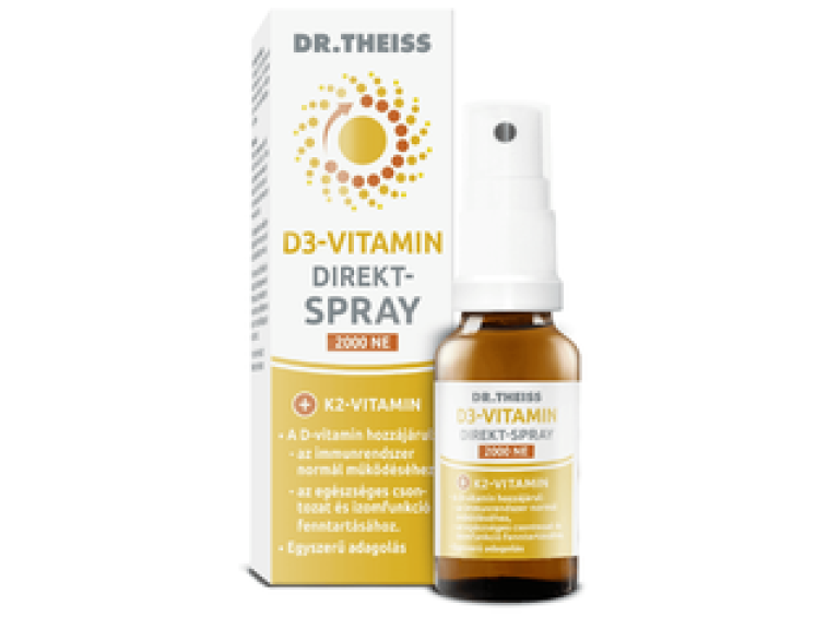 Dr. Theiss D3-vitamin direkt-spray 2000NE 20ml + K2 vitamin