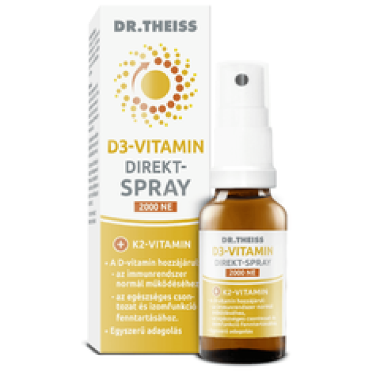 Dr. Theiss D3-vitamin direkt-spray 2000NE 20ml + K2 vitamin