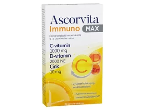 Ascorvita Immuno Max bevont tabletta 30db