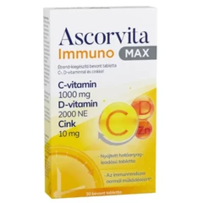 Ascorvita Immuno Max bevont tabletta 30db