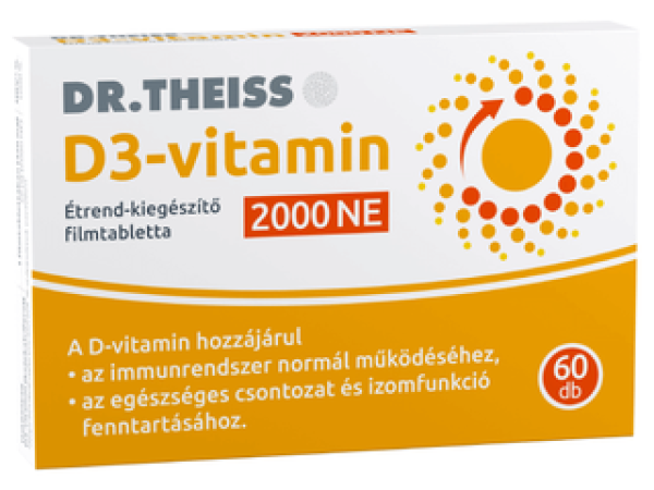 Dr. Theiss D3-vitamin filmtabletta 2000NE 60db