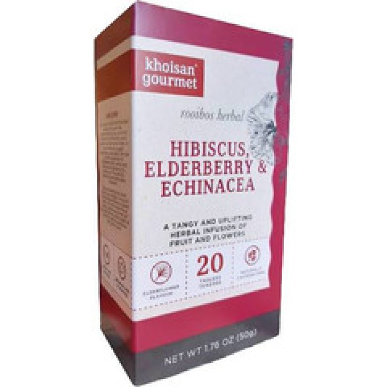 Khoisan Gourmet Hibiszkusz, bodza és körömvirág tea 20x2,5 g