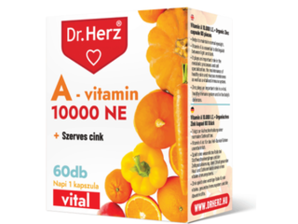 Dr.Herz A-vitamin 10000 NE + Szerves Cink 60 db kapszula