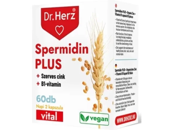 Dr. Herz Spermidin+B1 vitamin+Szerves cink 60 db