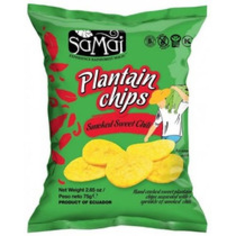 Plantain (főzőbanán) chips édes chilli 75g SAMAI