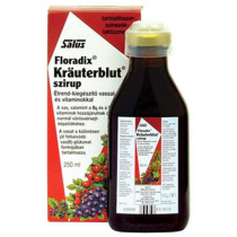 Floradix Krauterblut szirup vassal és vitaminokkal 250 ml