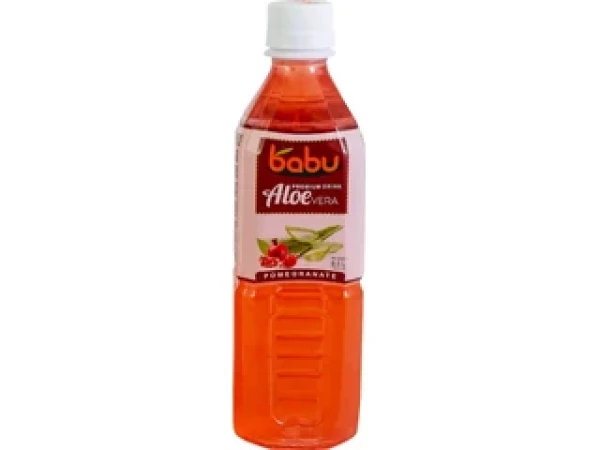 Babu gránátalma szénsavmentes ital Aloe Vera péppel 0,5l